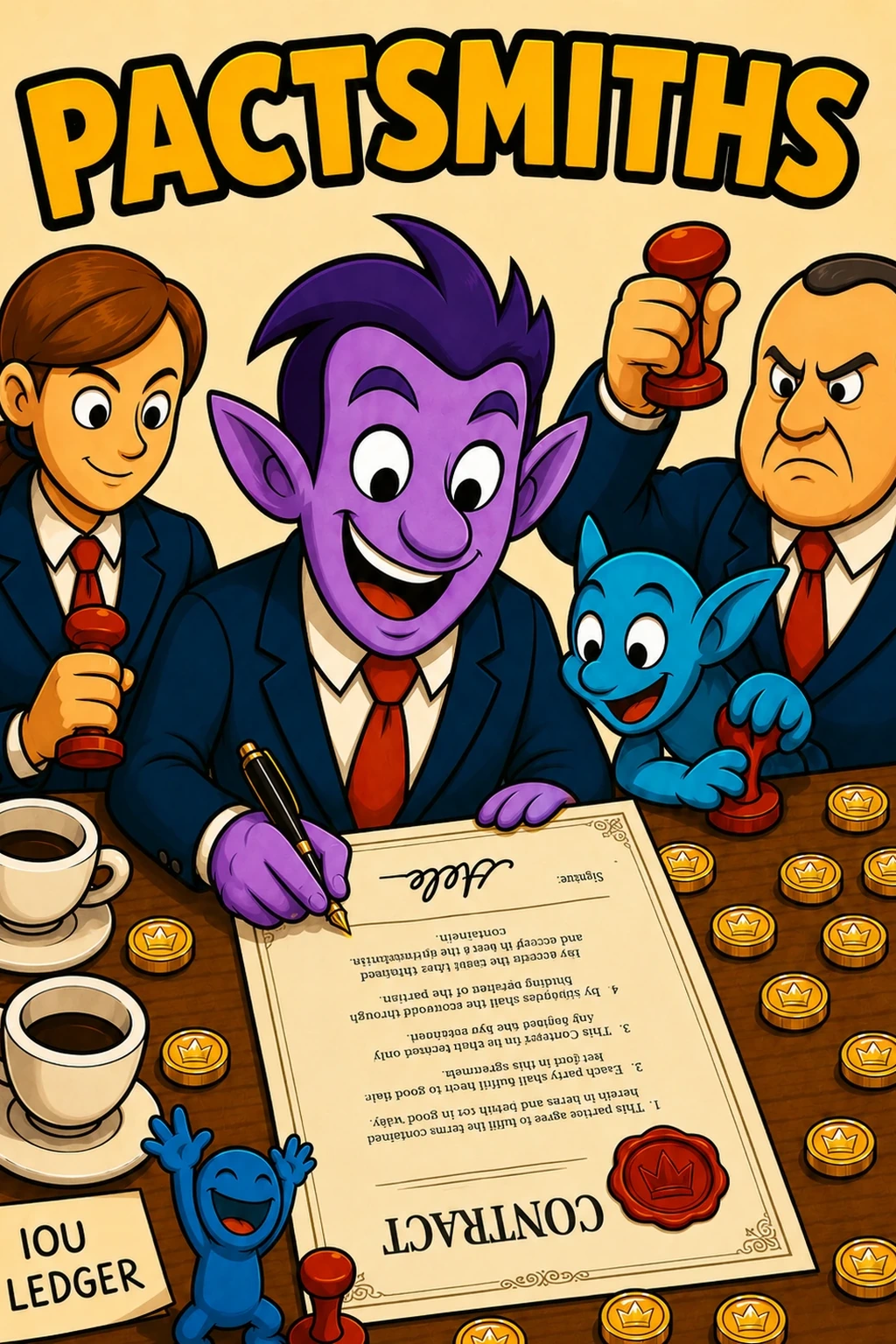 Pactsmiths card game front cover artwork