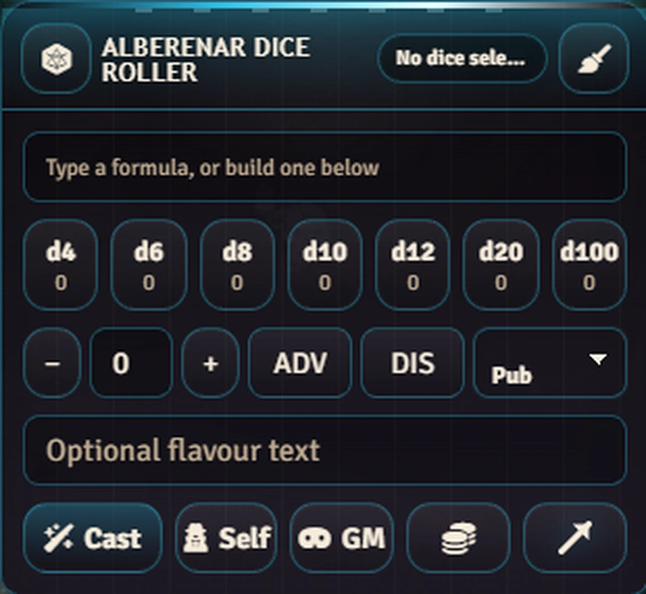 Alberenar Dice Roller compact tray